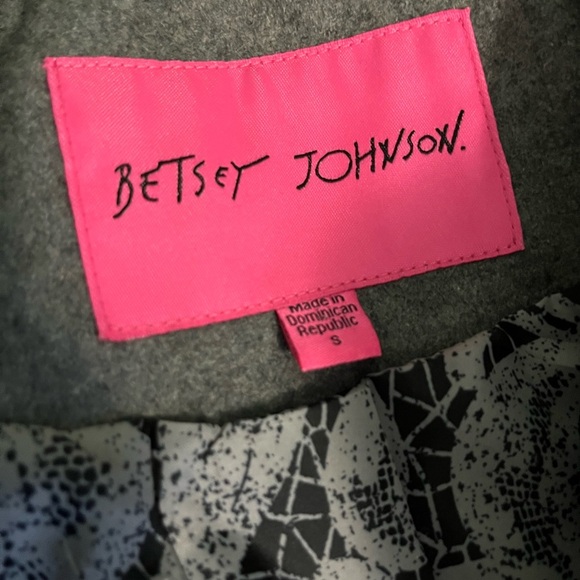 Betsey Johnson Wool Coat Women’s S - Picture 3 of 16